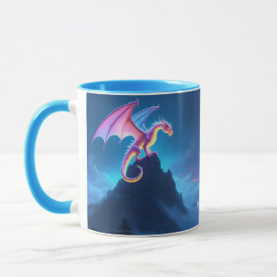 Fantasy Süßer Nebelverhangener Drache Tasse