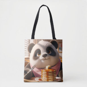 Fantasy Süßer Panda, der Pfannkuchen isst Tasche