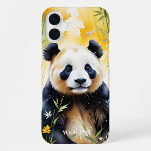Fantasy Süßer Trauriger Panda Wald iPhone 16 Plus Hülle