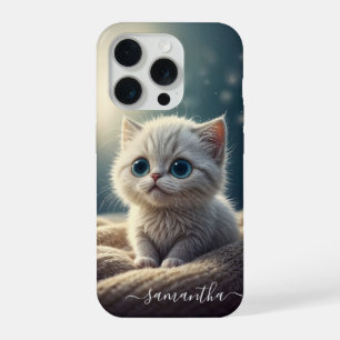 Fantasy Süßes Baby Kätzchen Katzenliebhaber Person iPhone 15 Pro Hülle