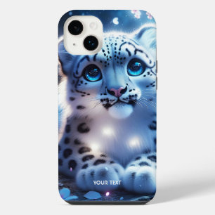 Fantasy süßes Baby-Schneeleopard iPhone 14 Plus Hülle