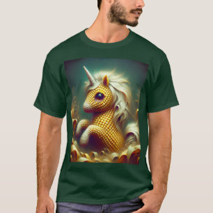 Fantasy süßes Einhorn aus Mais T-Shirt