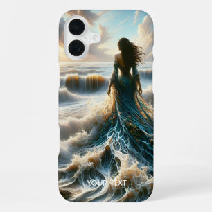 Fantasy Süßes Meerwelle Mädchen iPhone 16 Plus Hülle