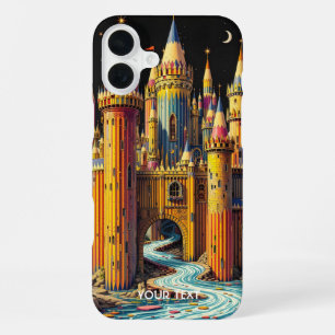 Fantasy Süßes Schloss Aus Bleistiften iPhone 16 Plus Hülle