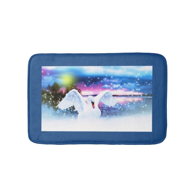Fantasy Swan Badematte (Vorderseite)