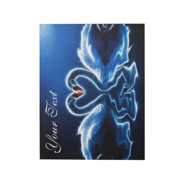Fantasy Swans Notepad Notizblock (Rotiert)