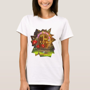 Fantasy T - Shirt mit Türen Offen Nah