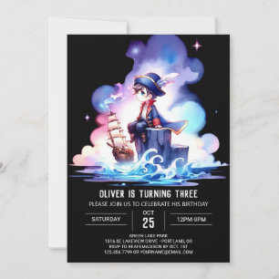 Fantasy Template Pirate Geburtstag Einladung