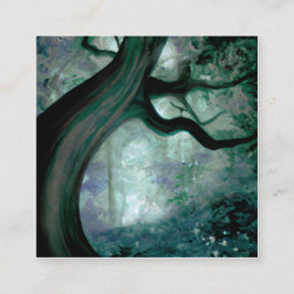 Fantasy Tree Quadratische Visitenkarte