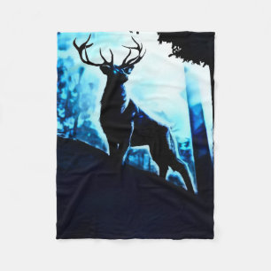 Fantasy-Trophäe Bock Airbrush-Kunst Fleece-Decke Fleecedecke