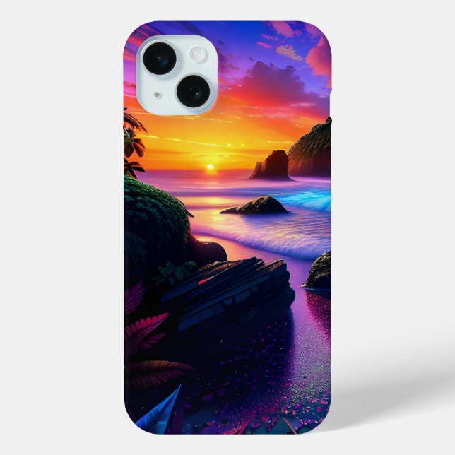 Fantasy Tropical Beach 1 Case-Mate iPhone Hülle (Rückseite)