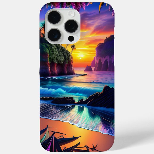 Fantasy Tropical Beach 3 Case-Mate iPhone Hülle (Rückseite)