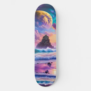 Fantasy Tropical Beach Skateboard