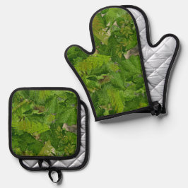 Fantasy Tropical Forest Ofenhandschuh & Topflappen-Set
