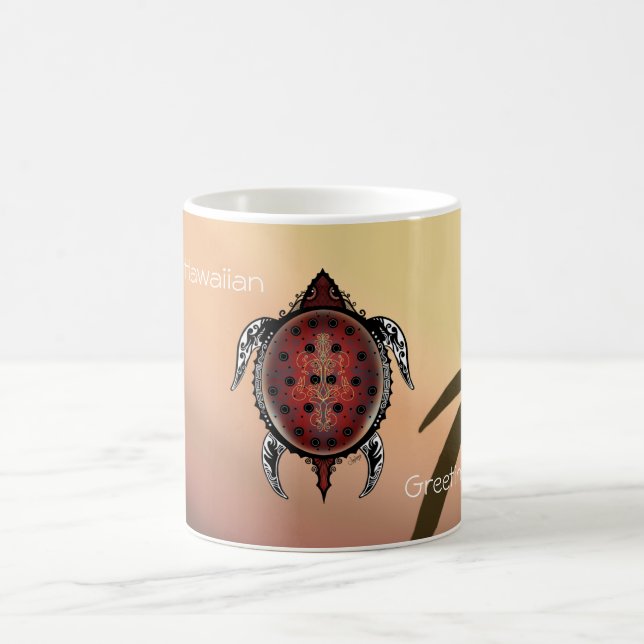 Fantasy Turtle Tattoo Kaffeetasse (Mittel)