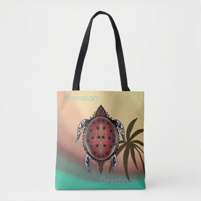 Fantasy Turtle Tattoo Tasche (Vorderseite)
