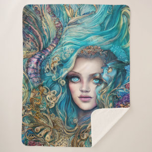 Fantasy Underwater Goddess Abstrakt Artwork Sherpadecke