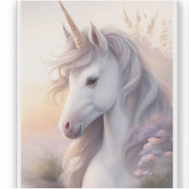Fantasy Unicorn Transparenter Sticker