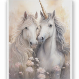 Fantasy Unicorn Transparenter Sticker