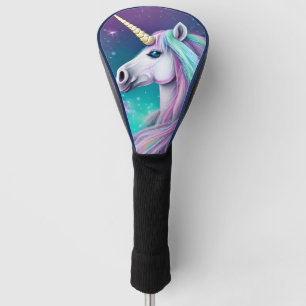 Fantasy vereint mit blauem und rosa Haar Golf Headcover