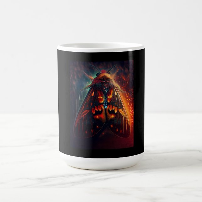 Fantasy-Version eines Clown-Gesicht-Tigermottenfal Kaffeetasse (Mittel)