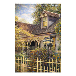 Fantasy-Victorian-Lebkuchenhaus I Fotodruck