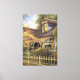 Fantasy-Victorian-Lebkuchenhaus I Leinwanddruck