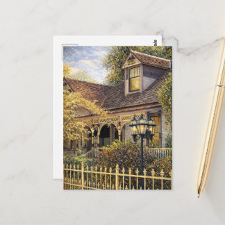 Fantasy-Victorian-Lebkuchenhaus I Postkarte