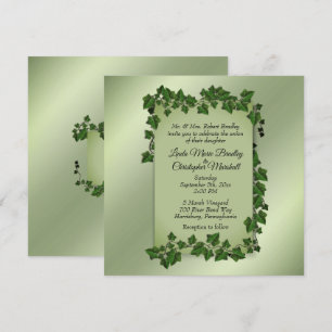 Fantasy Vines Wedding Invitation 5,5" x 5,5" Einladung