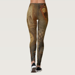 Fantasy Vintage Alice im Wunderland Leggings
