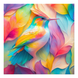 Fantasy-Vögel Seiden-Vogel Fotodruck