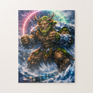 Fantasy-Wald-Troll-Krieger-Puzzle