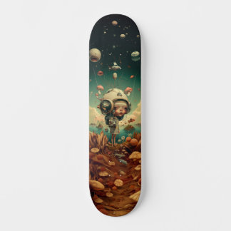 Fantasy-Wandkunst-Skateboard. Skateboard