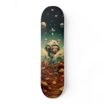 Fantasy-Wandkunst-Skateboard.
