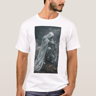 Fantasy Warrio Trio White Armor T - Shirt