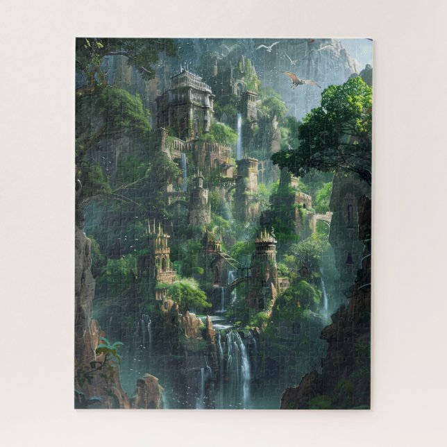 Fantasy-Wasserfall-Königreich (Vertikal)