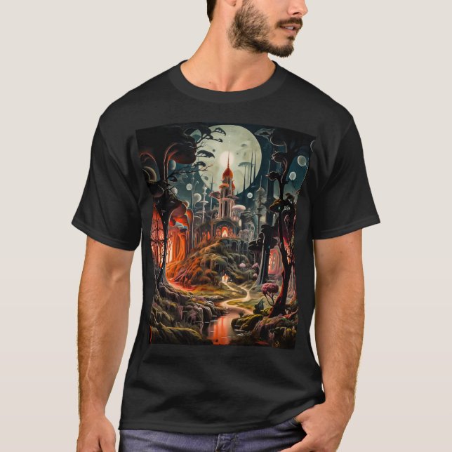 Fantasy Watercolor T-Shirt (Vorderseite)