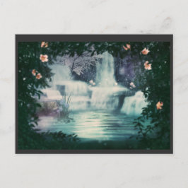 Fantasy Waterfall Cascade Postkarte