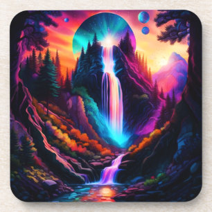 Fantasy Waterfall Getränkeuntersetzer
