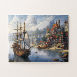 Fantasy Waterfront Village & Ship