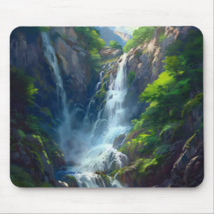 Fantasy-Welt Wasserfall Mousepad