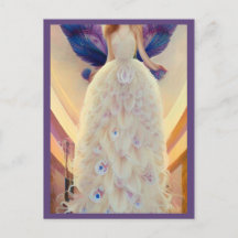 Fantasy White Peacock Wedding Dress Fashionista