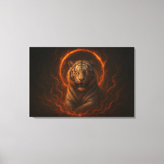 Fantasy White Tiger – Mystic Aura Series | ManJian Leinwanddruck