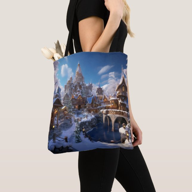 Fantasy Winter City Tasche (Von Nahem)