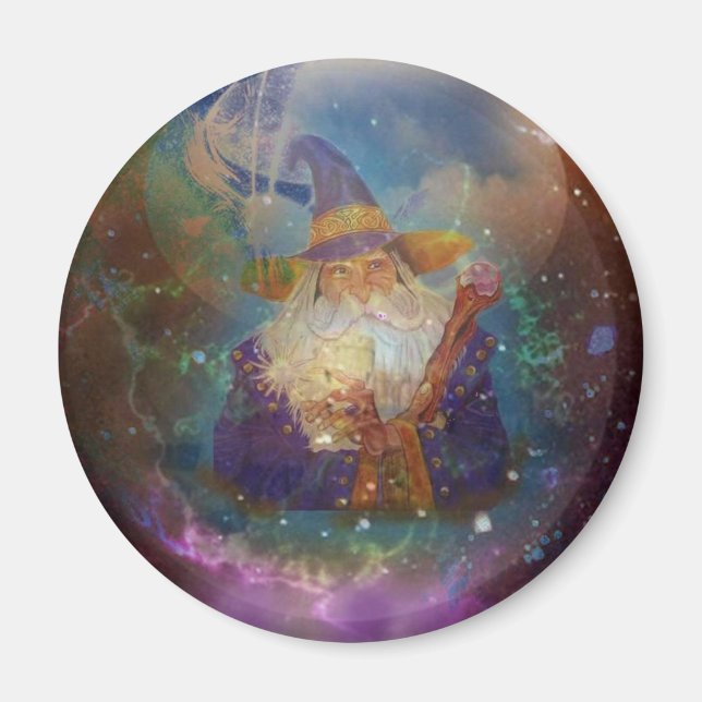 Fantasy Wizard Magnet (Vorne)