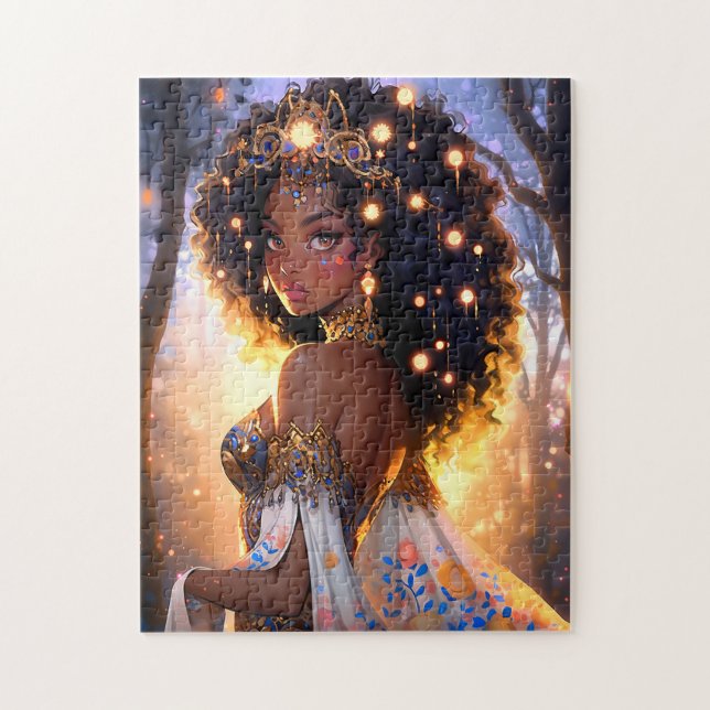 Fantasy Woman African American Art (Vertikal)