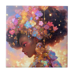 Fantasy Woman African American Art Fliese