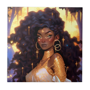Fantasy Woman African American Art Fliese