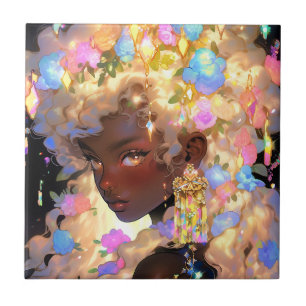 Fantasy Woman African American Art Fliese