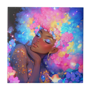 Fantasy Woman African American Art Fliese